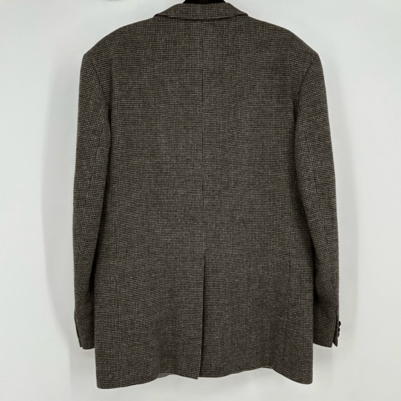 Vintage Men’s Wool Sport Coat 42L Tweed Preppy English Countryside Brown - Picture 10 of 12